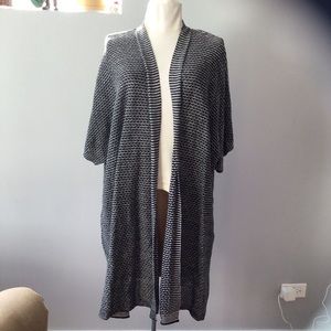 New Eileen Fisher Short-Sleeve Organic Linen Kimono Cardigan sz 3X